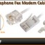 1 meter telephone fax modem cable uk bt