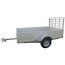 8 ft gray utility aluminum trailer