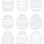 24 easter egg coloring pages template