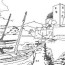 seaside port coloring pages hellokids com