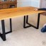 build a wood and metal dining table