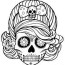 free printable skull coloring pages for