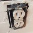 electrical junction boxes protrude from