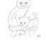 cat and kitten coloring page