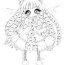 chibi anime girl coloring pages long