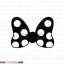 minnie bow dot mickey mouse outline svg