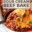 low carb sour cream beef bake this