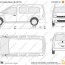 volkswagen caddy maxi van vector drawing