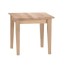 the shaker end table is solid wood and