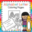 alphabet letter coloring pages book