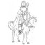 coloriage saint nicolas sur son cheval