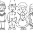 pilgrims and indians coloring page