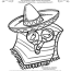 sombrero coloring pages 87 free