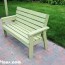 diy 2x4 simple garden bench