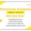 electrical business cards printit4less