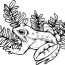 frog animals coloring pages
