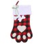 natal socks gift bag dog paw socks