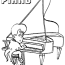 piano coloring pages coloring pages