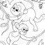 print monkey coloring pages