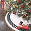 diy christmas tree skirt for train
