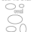 oval shape coloring page free