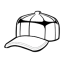 cap coloring page for kids free hats