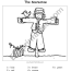 scarecrow coloring page learning color