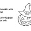 hat coloring page for kids graphic