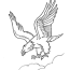 bald eagle in flight coloring page