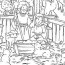 baby jesus in a manger coloring page