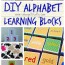 diy alphabet blocks for learning