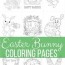 best easter bunny coloring pages for