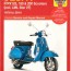 px scooters 1978 2021 haynes service manual