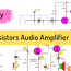 3 transistors audio amplifier circuits