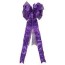 holiday time purple tree topper bow