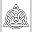 celtic triangle coloring page trinity