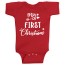 my first christmas baby onesie