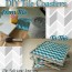 diy bling fabric tile coasters