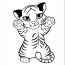cute cartoon tiger coloring pages