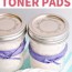 diy face toner pads with essential oils