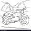 motorcycle coloring page royalty free