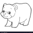 cartoon cute bear coloring page royalty