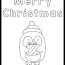 merry christmas penguin coloring page