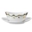 star fluted christmas gravy boat w stand