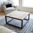 square industrial coffee table ana white