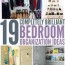 19 bedroom organization ideas