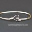 diy heart clasp wire wrapped bangle