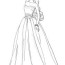 wedding dress coloring pages for girls