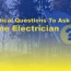 ask your home electrician
