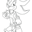 shadow the hedgehog coloring page